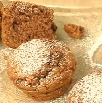 Muffin di cioccolato con farina d'orzo